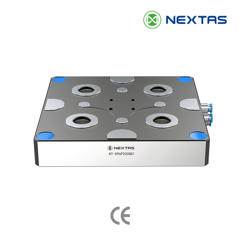 NEXTAS pneumatic zero-point plate for automated changeovers