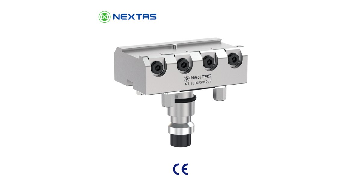Silver dovetail fixture with four front hex screws and a pull stud below