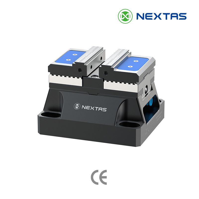 NEXTAS pneumatic vise for repeatable production clamping